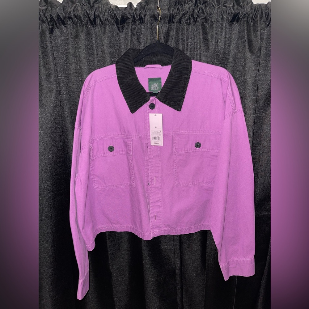 Wild Fable Purple Cargo Jacket